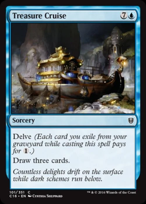 Treasure Cruise - Medium Play MTG Commander 2016 Edition - Image 1 of 1