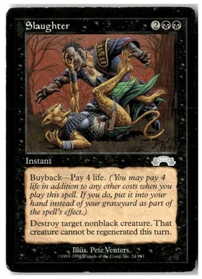 MTG Slaughter - Exodus Heavily Played English - Image 1 of 2