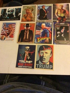 Lot Of  (10) 2025 Donald Trump Art Custom Trading Cards - Picture 1 of 21