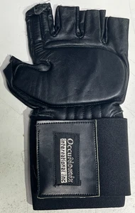 LEFT HAND ONLY Protective Fingerless Leather Anti-Vibration Mechanics Glove MED - Picture 1 of 4