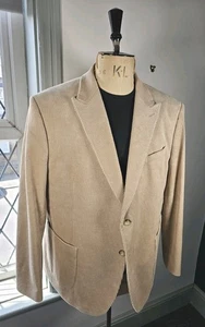 Chaqueta de Pana Marks and Spencer Para Hombre Reino Unido 48 Crudo Beige Jumbo Cordón Pico Solapas - Imagen 1 de 20