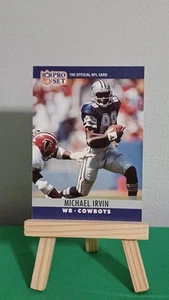 1990 Pro Set #79 Michael Irvin Dallas Cowboys Calcio - Foto 1 di 4