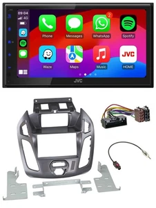 JVC Bluetooth 2DIN MP3 DAB USB Autoradio für Ford Transit mit Display 2012-2018 - Bild 1 von 10