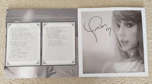 Signed Taylor Swift The Tortured Poets Department TTPD Vinyl w Heart Autograph - Picture 1 of 3