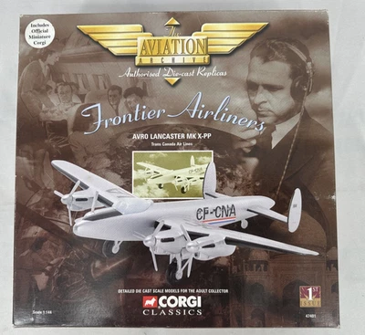 Corgi 47401 1:144 Diecast Frontier Airlines Avro Lancaster MK X-PP MIB no figure - Image 1 of 4