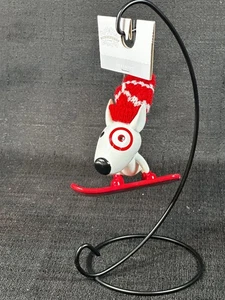 NEU 2023 Target Wondershop Bullseye Hund Snowboarden Christbaumschmuck - Bild 1 von 2
