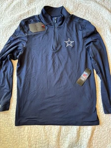 Antigua Dallas Cowboys Men's Quarter Zip Activewear Shirt Size Medium #635 - Picture 1 of 6