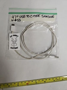 Samsung (2.5-Ft) USB to USB-C (Type C) Charge/Sync Cable - White (EP-DR140AWZ) - Picture 1 of 1