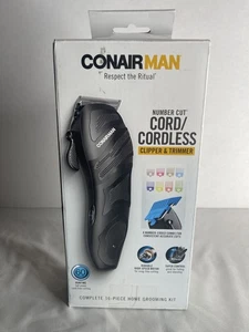 ConairMan Number Cut Cord/Cordless Clipper&Trimmer 16Pc Home Grooming Kit RS. - Picture 1 of 4