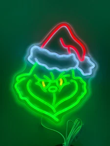 JanHune The Grinch Weihnachten Neonlicht Schild, NOB - Bild 1 von 6