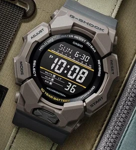 Casio G-Shock GD-010CE-5D Black Digital Beige Cordura Strap Men's Sport Watch - Picture 1 of 6