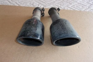 2019 2021 2022 DODGE RAM 1500 EXHAUST TIPS PAIR BLACK OEM - Picture 1 of 3