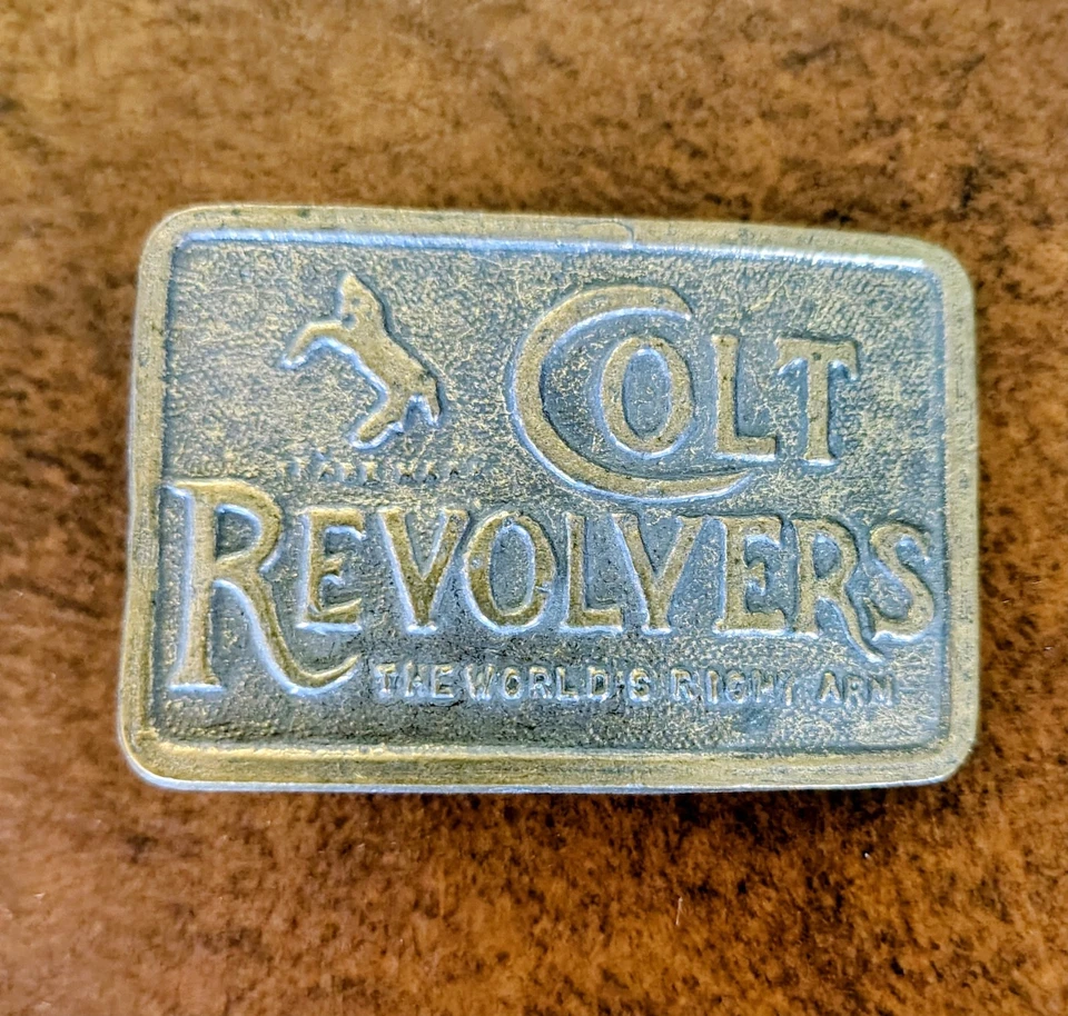 Colt Revolvers Belt Buckle the World's Right Arm - Image 1 of 3