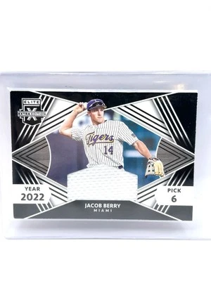 Jacob Berry 2022 Panini Elite Extra Edition Jersey Relic #FRM-JB - Image 1 of 2