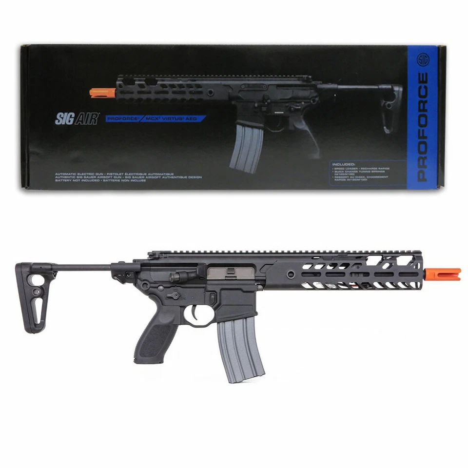 Pistola eléctrica automática Sig Sauer Proforce MCX Virtus AEG 6 mm Cal. Rifle de aire comprimido Foto 1 de 2