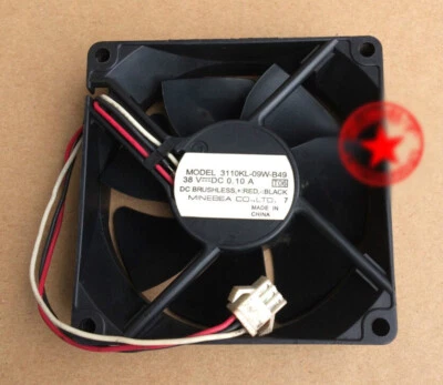 1pcs  NMB 3110KL-09W-B49 38V 0.10A 8CM 8025 80mm 3-wire inverter fan 3pin - Image 1 of 2
