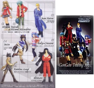 Square Enix Gangan Trading Art Jean Havoc Hizumi Mizushiro Hiyono Yuizaki Figure - Image 1 of 2