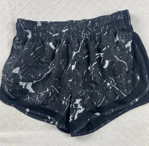 Legend Damen schwarz/weiß gefütterte Laufshorts Größe Large Fitnessstudio sportlich Activewe - Bild 1 von 8