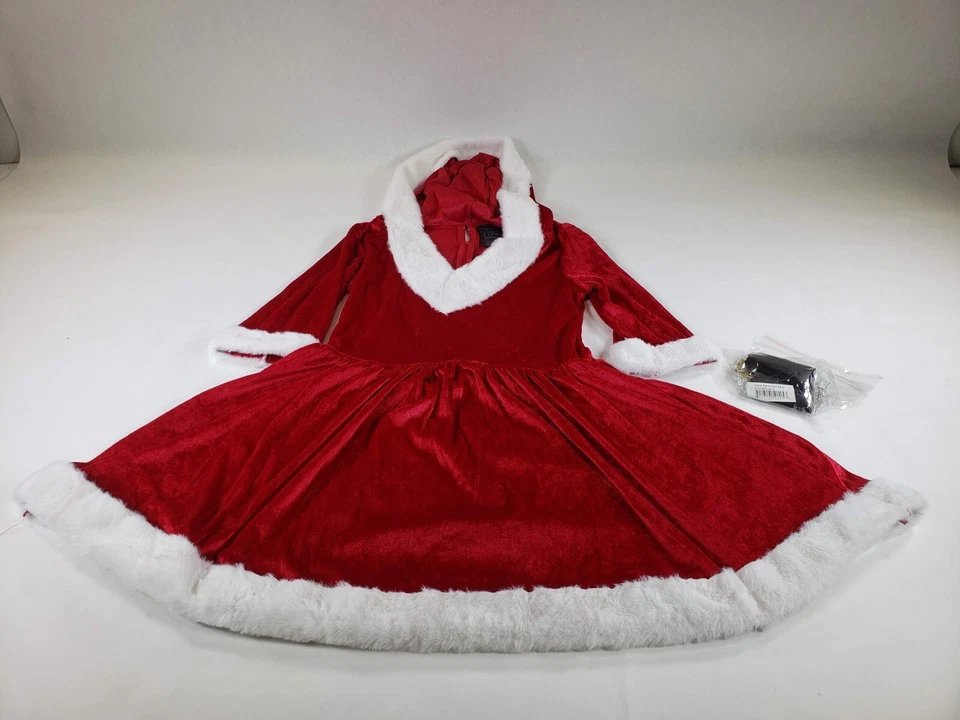 Leg Avenue 2 Piezas Sra. Claus Navidad Disfraz Vestido Con Capucha Para Mujer M/L 85356 Foto 1 de 4