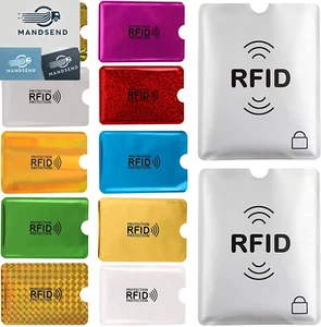 28 RFID Blocking Sleeves (24 Credit Card Protector Holders in 12 Colors & 4 Pas - Picture 1 of 12