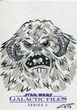 Star Wars Galactic Files Series 2 Sketch Card By Chris Raimo
