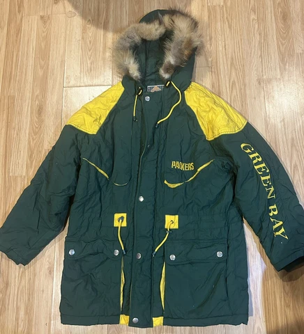 Vintage Classic Team Collection Green Bay Packers Coat Jacket NFL Women’s Sz XL Cover