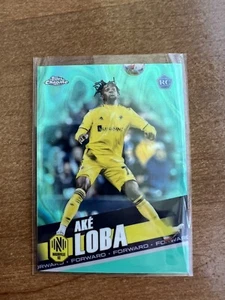 2022 Topps Chrome MLS #154 Ake Loba Aqua Lave Refractor Nashville SC 162/299 - Picture 1 of 2