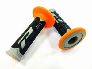 Progrip 788 Triple Density Completo Diamante Motocross Enduro Grips Arancio Ktm - Picture 1 of 1
