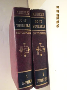 AUDELS DO-IT-YOURSELF ENCYCLOPEDIA VOLUMES 1 & 2 HARDBOUND 1960 Home Improvement - Picture 1 of 6