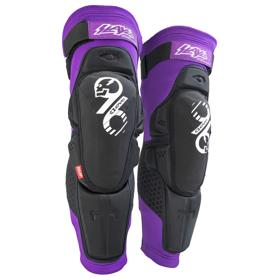 EVS Slayco Knee Guard Black/Purple - Image 1 of 4