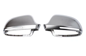 For Audi A6 S6 C6 Alloy Matt Wing Mirror Door Caps Cover Trim Case Housing - Picture 1 of 5
