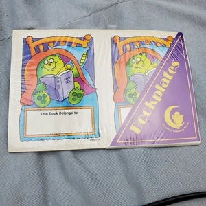 Creative Teaching Press Vtg Bookplates Monster with Flashlight NIP New 1992 - Imagen 1 de 5