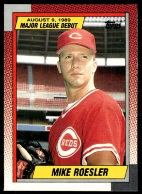 1990 Topps Major League Debut 1989 Mike Roesler Cincinnati Reds #104 - Image 1 of 2