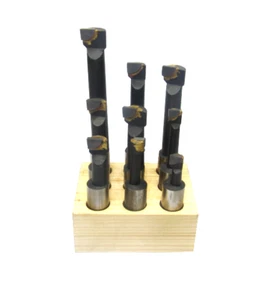 9PC BORING BARS FOR BORING HEADS 12MM SHANK BRAZED CARBIDE TIPS RDGTOOLS - Picture 1 of 1