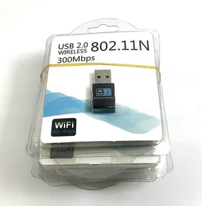 USB Wifi Adapter Dongle 300Mbps Wireless Lan Internet for PC Laptop Lot of 6x - Picture 1 of 2