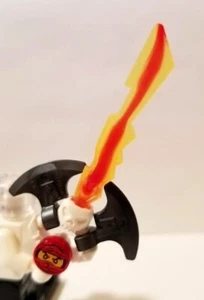 LEGO Minifigure Trapped Kai Marbled Sword Blades RED Ninjago Spirit Skull Hilt - Picture 1 of 1