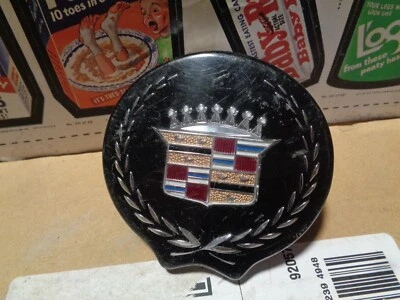 1994-1999 Cadillac DeVille Concours Blue Plastic Trunk Lock Cover Emblem - Image 1 of 4