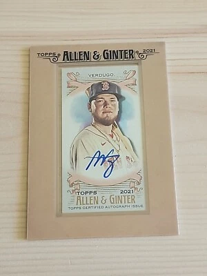 Topps Allen & Ginter 2021 Card #FMA-AV Alex Verdugo Mini Auto - Image 1 of 2