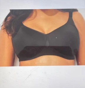 Catherine’s Black No-Wire Back Smoother Cool Full Coverage T-Shirt Bra 50D NWT - Picture 1 of 2