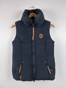 Damen Naketano Weste Full Zip Thermo Fleecejacke Blau Größe S - Bild 1 von 9