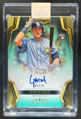 2024 Topps Five Star Curtis Mead RC Aqua Rookie Auto #45/75 Rays - image 1 of 2