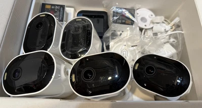 Arlo Pro 4 - 5 Wire Free Spotlight Cameras -2 extra battery - UNTESTED , READ - Image 1 of 4