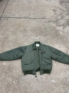Rothco Bomber Flyers Jacket Men’s Olive Green Military Field Coat L-XL - Picture 1 of 9