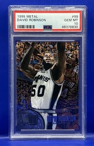 1995 METAL DAVID ROBINSON #99 PSA 10 Gem Mint SAN ANTONIO SPURS HOF MVP POP 5 - Picture 1 of 2