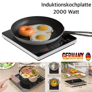 Placa de inducción 2000 W pantalla táctil inducción camping placa de cocina - Imagen 1 de 6