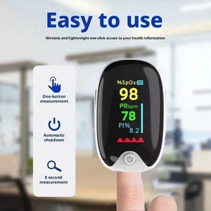 .Finger Oximeter Saturometer Oxygen Saturation Pediatric Oximetro Heart Rat NEW - Picture 1 of 10