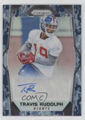 2017 Panini Prizm Rookie Auto Camo Prizm /25 Travis Rudolph #RA-TR Auto RC - Image 1 of 2