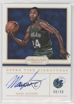 2016-17 Panini Grand Reserve Upper Tier Signatures /99 Mark Aguirre #15 Auto - Image 1 of 2