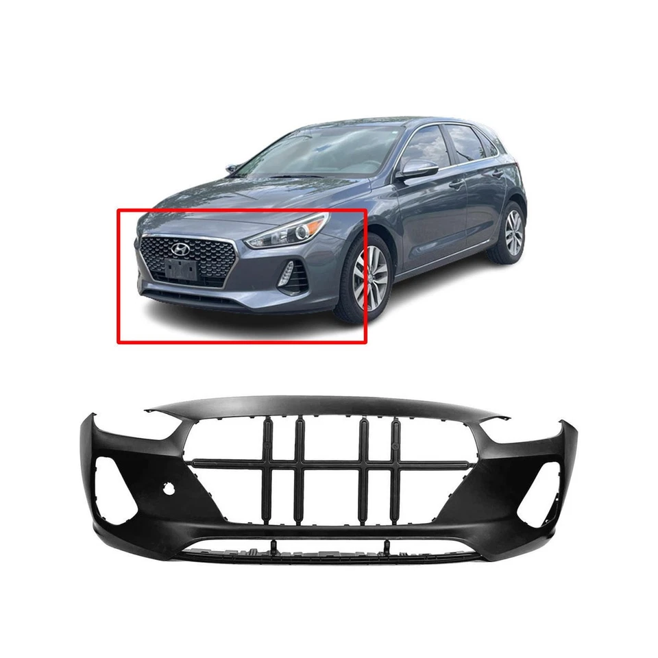 Cubierta de parachoques delantera imprimada para Hyundai Elantra GT HY1000223 2018-2020 Foto 1 de 4