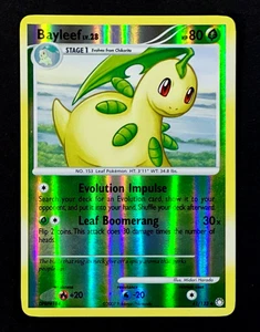 2007 Pokemon BAYLEEF Set Tesori Misteriosi REVERSE HOLO Foil Card 35/123 quasi nuovo - Foto 1 di 4